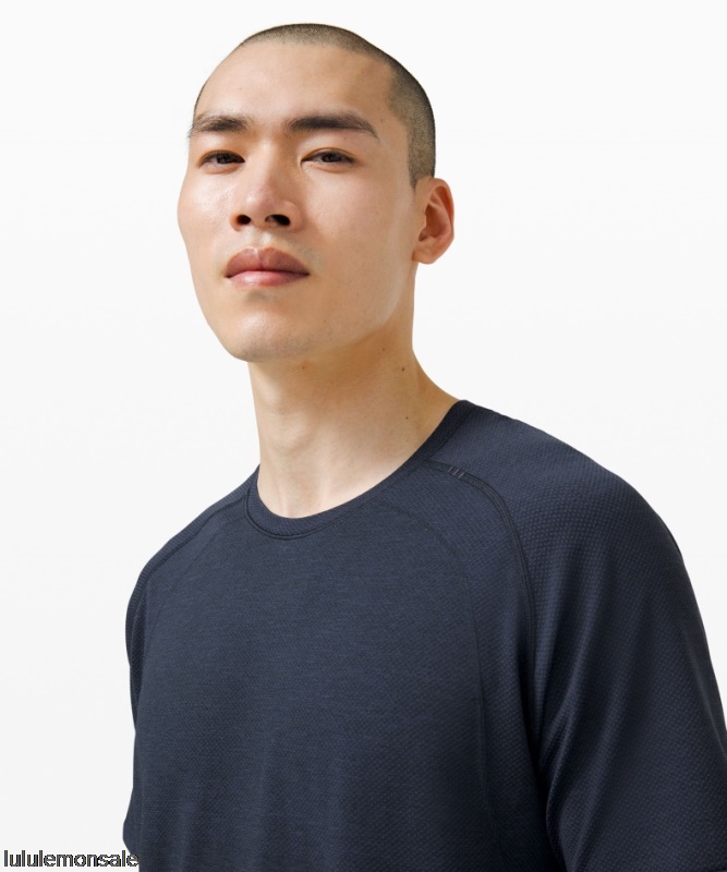 Lululemon Deutschland DELULU781 | Lululemon Deutschland Mineral Blue Metal Vent Tech Kurzarmshirt 20